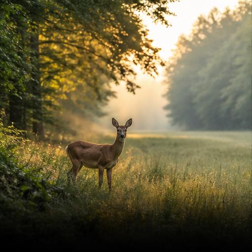 Reh am Waldrand