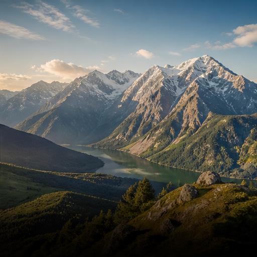 Berglandschaft auf einer Reise